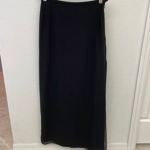 JS Collection Long Black Formal Maxi Skirt 4P